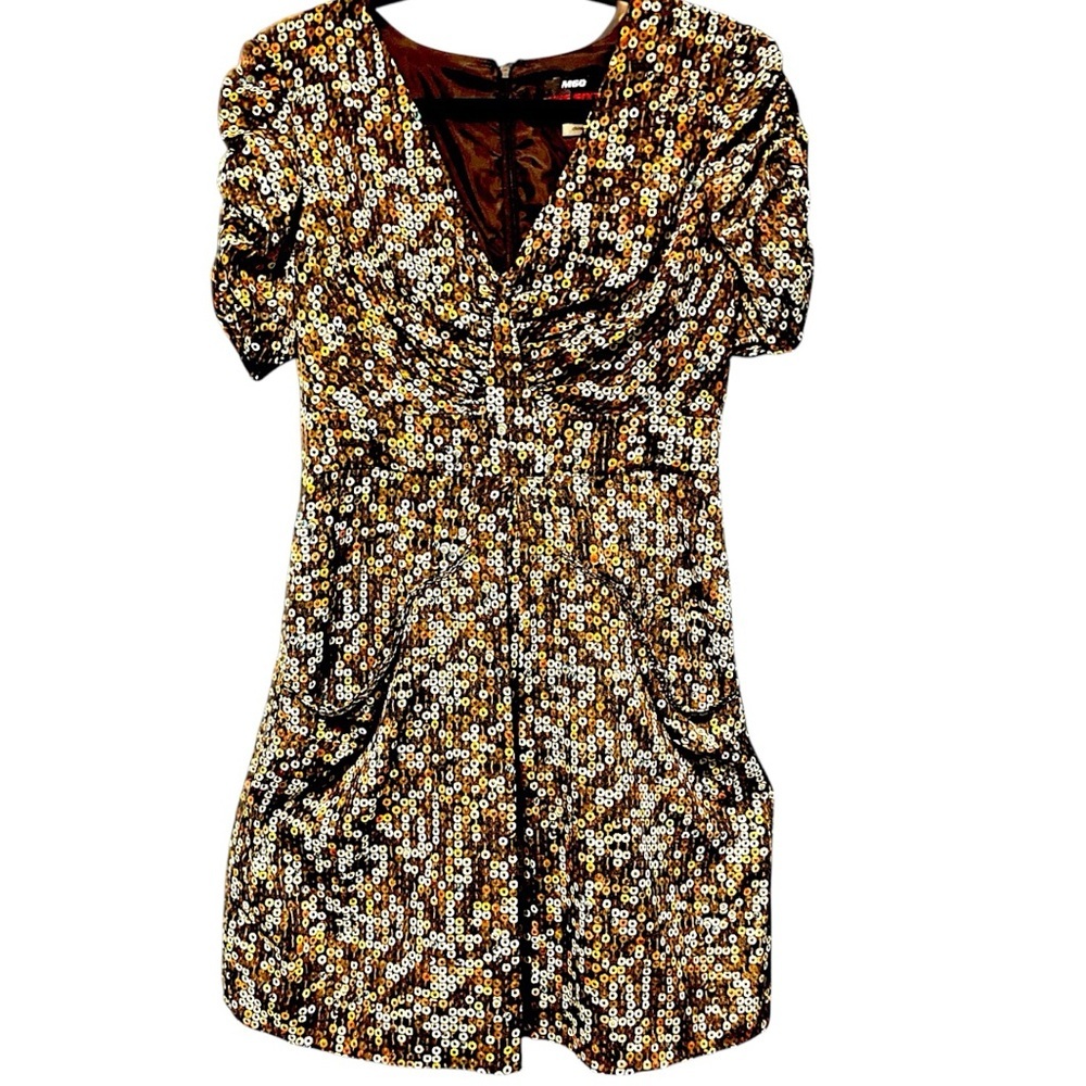 Vintage Miss Sixty sequin print dress size 6